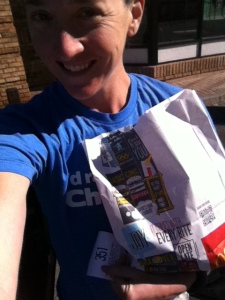 Post-Race McDonald's Selfie. Fries were SO good. 